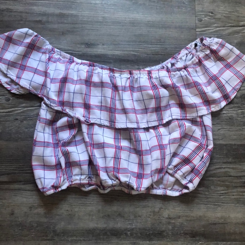 Plaid crop top